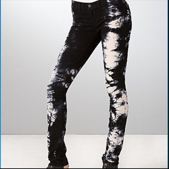 SALE  J BRAND BLACK & WHITE TIE DYE SKINNY w/ STRETCH - Picture 3 of 11